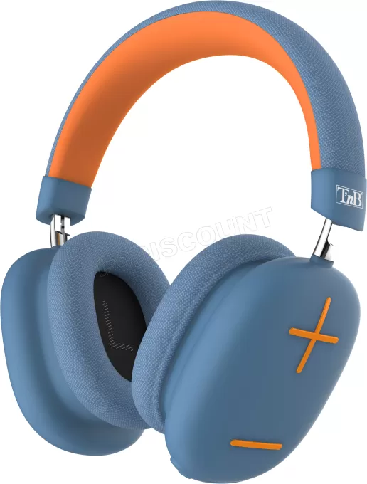 Casque Micro Bluetooth T'nB Bounce (Bleu/Orange)