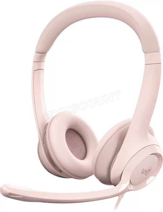 Casque Micro Logitech H390 (Rose)