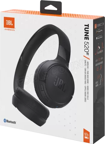 Photo de Casque Micro sans fil JBL Tune 520 (Noir)