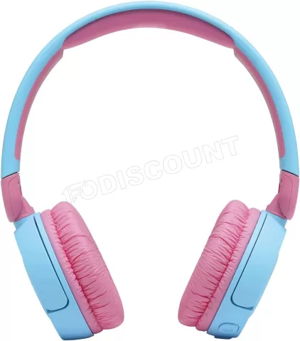 Photo de Casque sans fil pour enfants JBL JR310BT (Bleu/Rose)