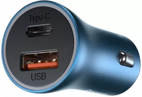 Chargeur allume-cigare USB + Type-C à charge rapide Baseus CCJD-0G