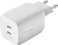 Photo de Chargeur secteur Belkin BoostCharge Pro 2x ports USB-C 65W (Blanc)