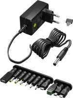 Photo de Chargeur secteur Goobay à tension variable (3-12V) 12W - 11 embouts