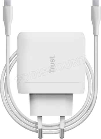 Photo de Chargeur secteur Trust Maxo 1x port USB-C - 65W (Blanc)