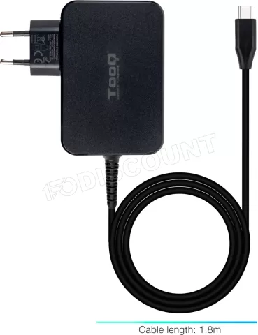 Photo de Chargeur universel Tooq pour ordinateur portable 90W 1,8m