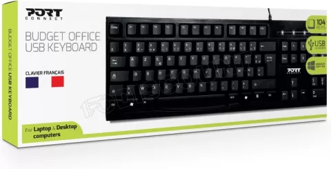 Photo de Clavier filaire Port Designs Office Budget (Noir)