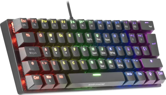 Clavier Gamer mécanique (Brown Switch) Mars Gaming MK60 RGB (Noir)