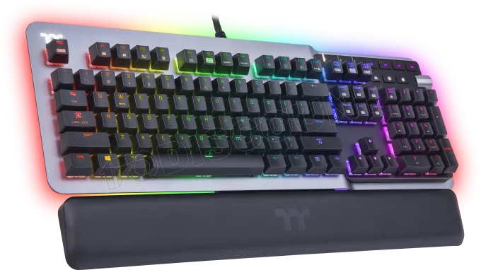 Clavier Gamer mécanique (Cherry MX Silver) Thermaltake Argent K5 RGB (Argent)