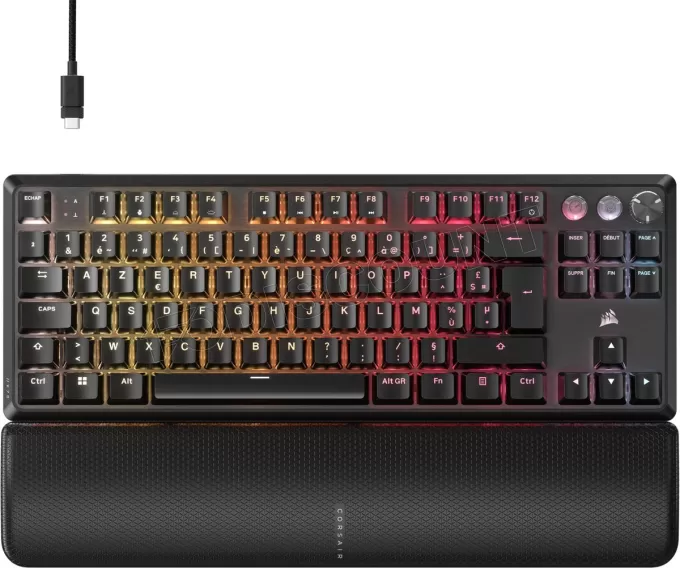 Clavier Gamer mécanique Corsair K70 Pro TKL RGB (Noir)