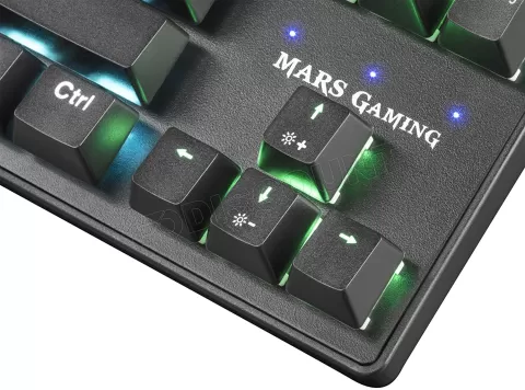 Mars Gaming MKMINI Clavier Mécanique RGB Blanc Switch Outemu Bleu (FR)