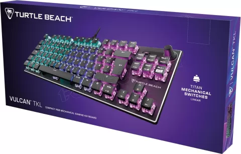 Photo de Clavier Gamer mécanique Turtle Beach Vulcan Aimo TKL RGB (Noir)