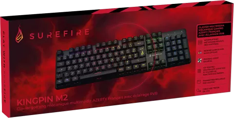 Photo de Clavier Gamer mécanique Verbatim SureFire KingPin M2 RGB (Noir)