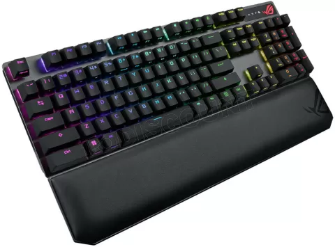 Photo de Clavier Gamer sans fil mécanique (Rog NX Red) Asus Rog Strix Scope NX Deluxe RGB (Noir)