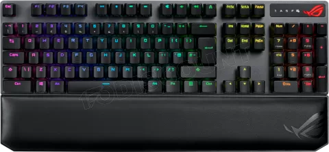 Photo de Clavier Gamer sans fil mécanique (Rog NX Red) Asus Rog Strix Scope NX Deluxe RGB (Noir)