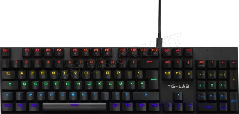 Photo de Clavier Gamer The G-Lab Keyz Carbon Ex RGB (Noir)