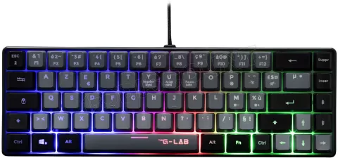 Photo de Clavier Gamer The G-Lab Keyz Hydrogen GRB RGB (Noir)