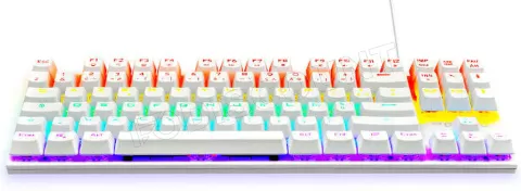 Photo de Clavier Gamer The G-Lab Keyz Mercury TKL RGB (Blanc)