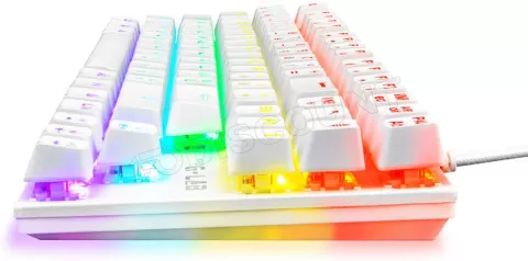 Photo de Clavier Gamer The G-Lab Keyz Mercury TKL RGB (Blanc)