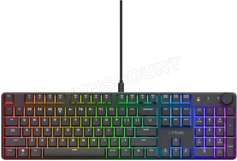 Photo de Clavier Gamer Trust GXT 866 Torix RGB (Noir)