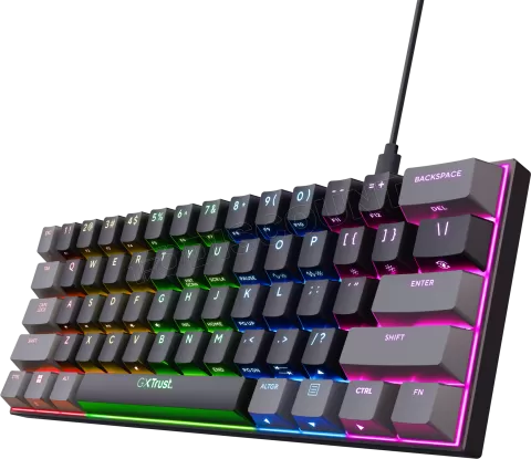 Photo de Clavier Gamer Trust GXT 867 Acira 60 Mini RGB (Noir)