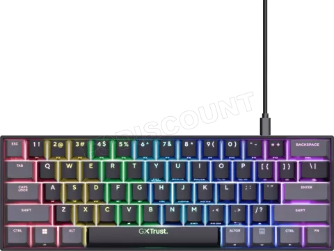 Photo de Clavier Gamer Trust GXT 867 Acira 60 Mini RGB (Noir)