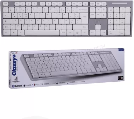 Clavier sans fil Bluetooth rechargeable T'nB Classy+ (Gris)