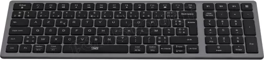 Clavier sans fil rechargeable Bluetooth T'nB Slim (Gris)