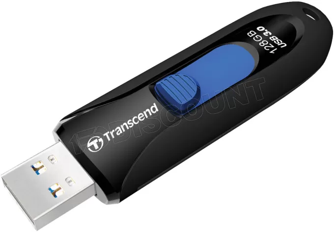 Clé USB 3.1 Transcend JetFlash 790 - 128Go (Noir/Bleu)