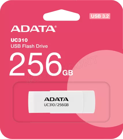 Photo de Clé USB 3.2 Adata UC310 - 256Go (Blanc)