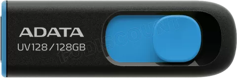 Photo de Clé USB 3.2 Adata UV128 - 128Go (Noir/Bleu)