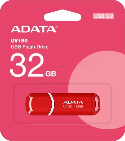 Photo de Clé USB 3.2 Adata UV150 - 32Go (Rouge)