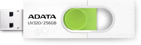 Photo de Clé USB 3.2 Adata UV320 - 256Go (Blanc/Vert)