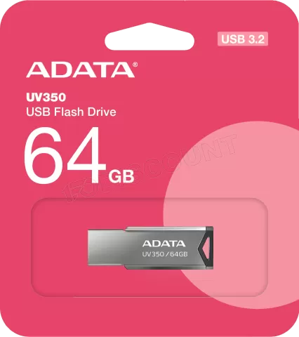 Photo de Clé USB 3.2 Adata UV350 - 64Go (Argent)