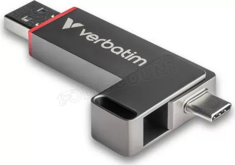 Photo de Clé USB-A/C 3.2 Verbatim Dual QuickStick - 128Go (Noir)