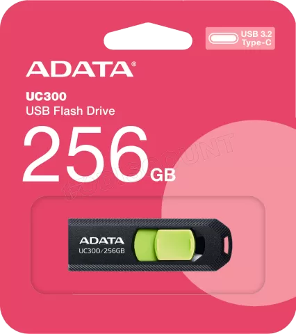 Photo de Clé USB-C 3.2 Adata UC300 - 256Go (Noir)