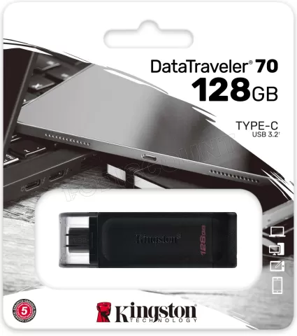 Photo de Clé USB-C 3.2 Kingston DataTraveler 70 - 128Go