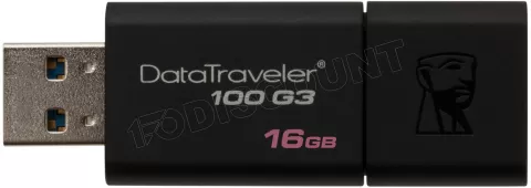 Clé USB Kingston DataTraveler 100 G3 - USB 3.0 - 64 Go - noire