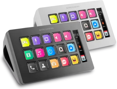 Photo de Console de streaming Mars Gaming Stream Deck Slim MSD-One (Blanc)