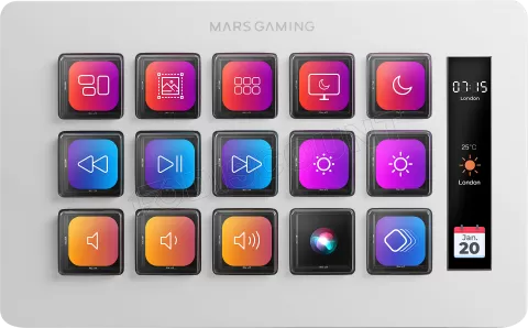 Photo de Console de streaming Mars Gaming Stream Deck Slim MSD-One (Blanc)