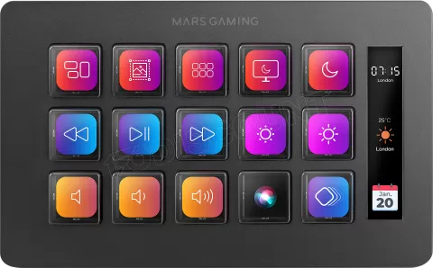 Photo de Console de streaming Mars Gaming Stream Deck Slim MSD-One (Noir)