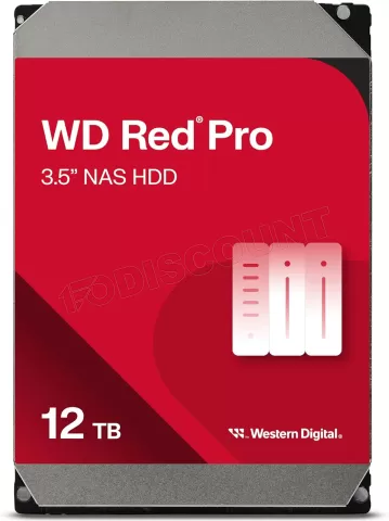 Photo de Disque Dur 3,5" Western Digital Red Pro NAS 12To 512Mo - S-ATA