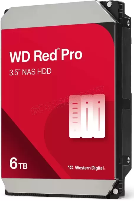 Disque Dur 3,5" Western Digital Red Pro NAS 6To 256Mo - S-ATA