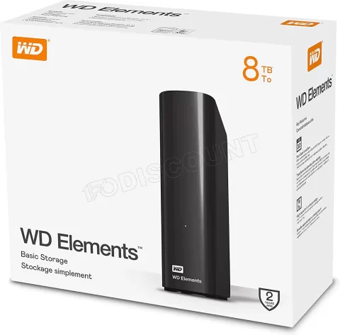 Disque Dur Externe 31/2 Western Digital Elements Desktop 10000 Go