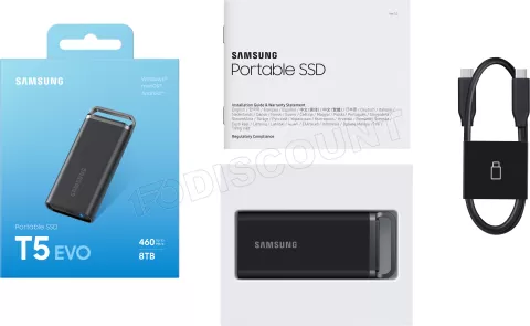 Photo de Disque SSD externe Samsung T5 Evo - 8To (Noir)