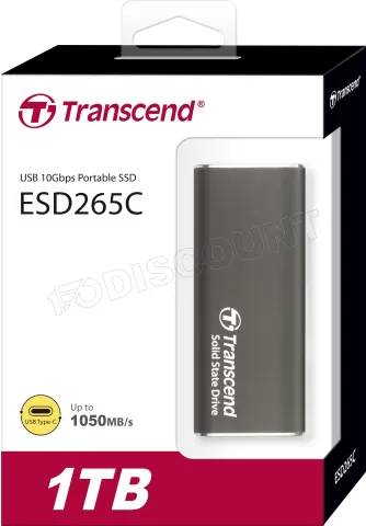 Photo de Disque SSD externe Transcend ESD265C - 1To (Noir)