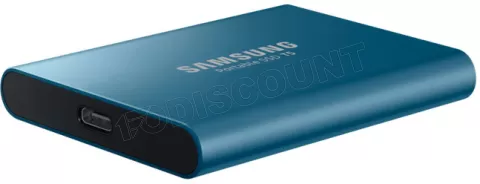 Disque SSD externe USB 3.0 Samsung Portable T5 - 500Go (Bleu) à
