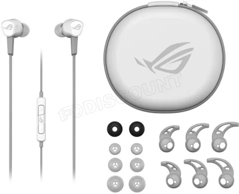 Photo de Ecouteurs intra-auriculaire avec micro Asus Rog Cetra II Core (Blanc)