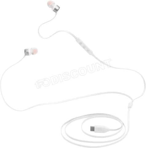 Photo de Ecouteurs intra-auriculaires JBL Tune 310C USB-C (Blanc)