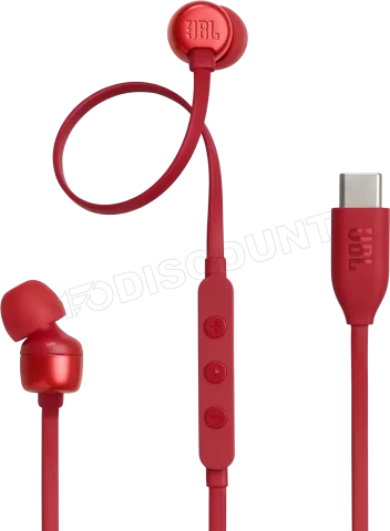 Photo de Ecouteurs intra-auriculaires JBL Tune 310C USB-C (Rouge)