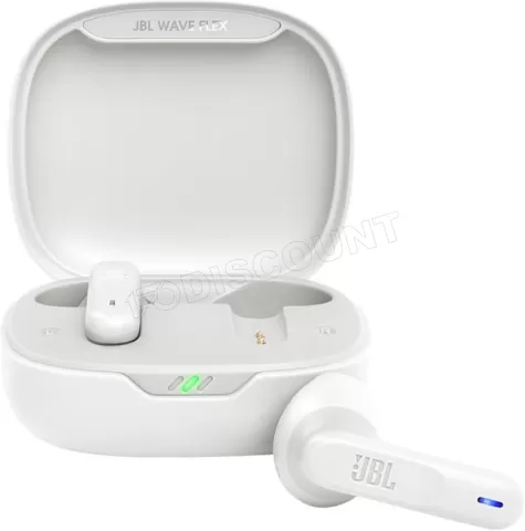 Photo de Ecouteurs sans fil JBL Wave Flex (Blanc)